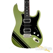 Tuttle Tuned S Star Lime Racing Stripe Guitar #719 - Used Tuttle Tuned S Star Lime Racing Stripe Guitar #719 - Used